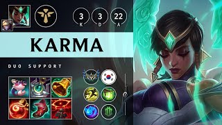 Karma Support Vs Pyke - Kr Challenger Patch 25.06