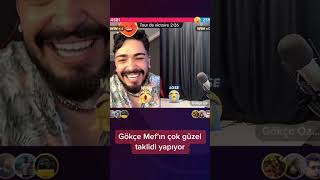 Mefin Taklidini Yapıyor