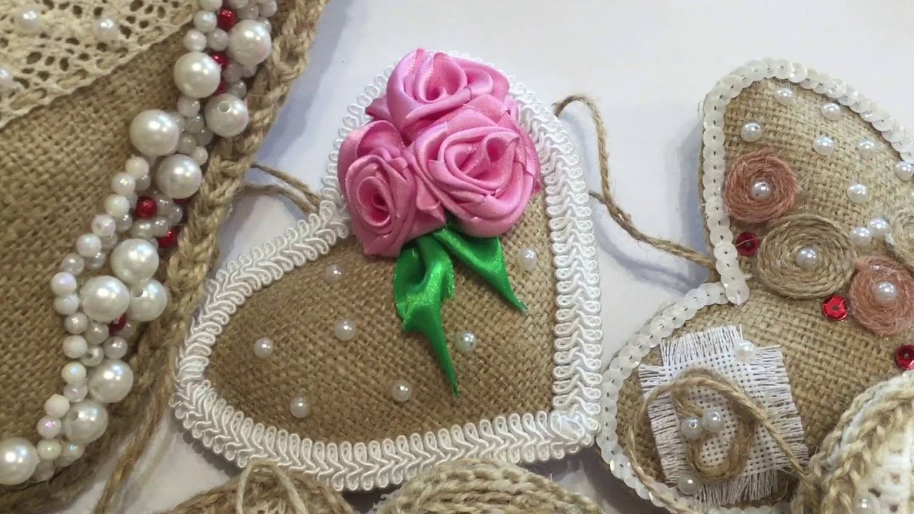 Поделки из льна и шпагата Поделки из льна и шпагата