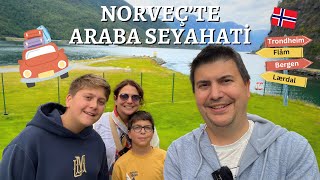 Panorami̇k Norveç Seyahati̇ Arabayla Trondhei̇m - Bergen Gezi̇ Vlog