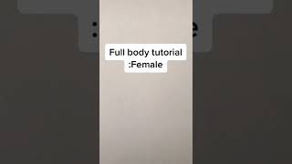Female Body Drawing | Quick tutorial #shorts