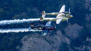 Vought F4U Corsairs Thrilling Engine Startup And Flight With P-38 Lightning 4K