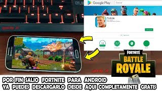 Por fin salio FORTNITE PARA ANDROID - Y ya puedes DESCARGARLO Desde AQUI es GRATIS - Sera Real ?