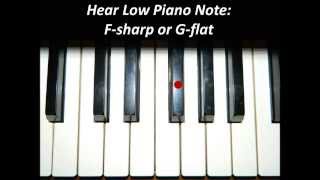 Hear Piano Note - Low G Flat or F Sharp