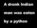 Giant Snake Eats Man