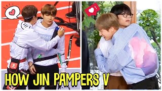 BTS Taejin Moments - How Seokjin Pampers His Baby Bear