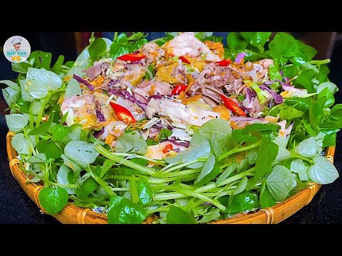 GỎI GÀ TRỘN RAU CÀNG CUA thơm ngon đậm vị, ngon hết chỗ chê | Bếp Của Vợ