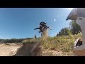Enduro more hill climbing watercrossing wheelies and fails!