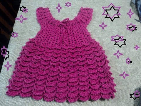 Vestiditos tejidos a crochet para bebé paso a paso - Imagui Vestiditos tejidos a crochet para bebé paso a paso - Imagui