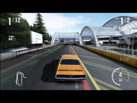 Gameplay of 1970 Mercury Cougar Eliminator Two laps with inside and outside