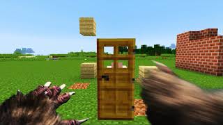 Realistic Minecraft 1 Wolf Vs 3 Pigs