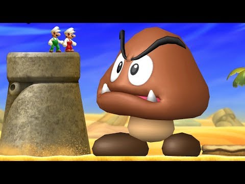 New Super Mario Bros U Co-Op Walkthrough - World 2 (All Star Coins)