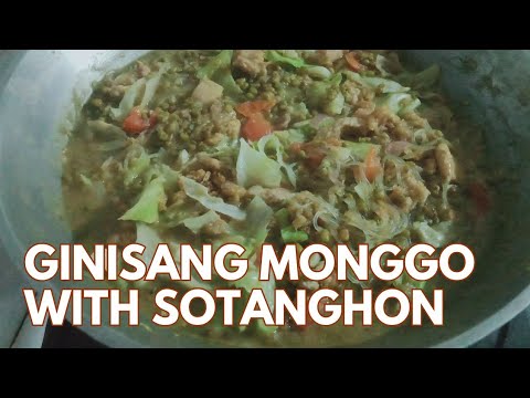 GINISANG MONGGO WITH SOTANGHON RECIPE GINISANG MONGGO WITH SOTANGHON RECIPE