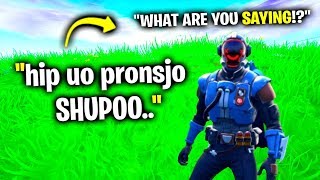 Speaking A Fake Language in Fortnite