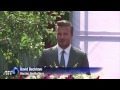 La star de foot David Beckham en visite en Chine