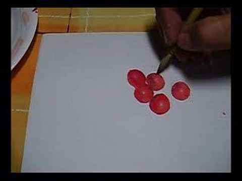 How to paint simple fruits