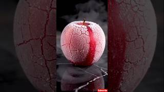 Most Satisfying Frost Apple Cutting Ultra Realistic Crystal Ice Asmr