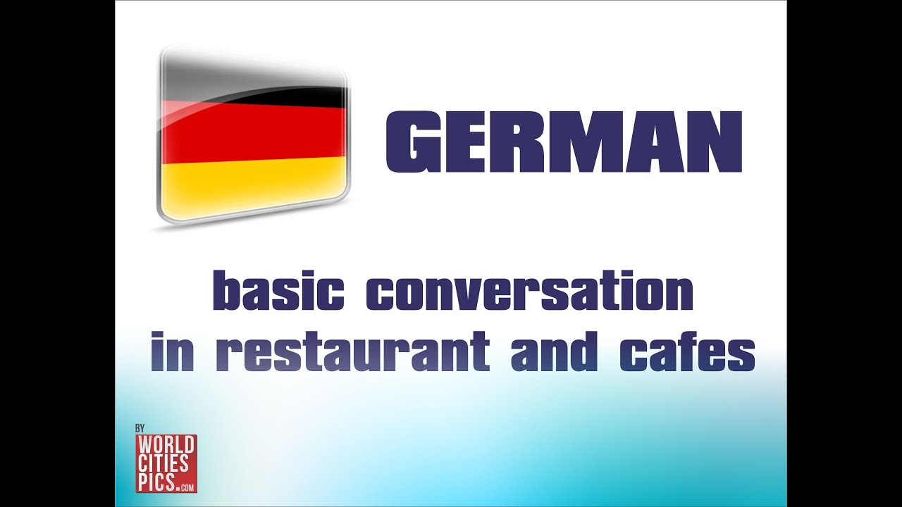 German Basic Conversation - In restaurant and cafe - YouTube