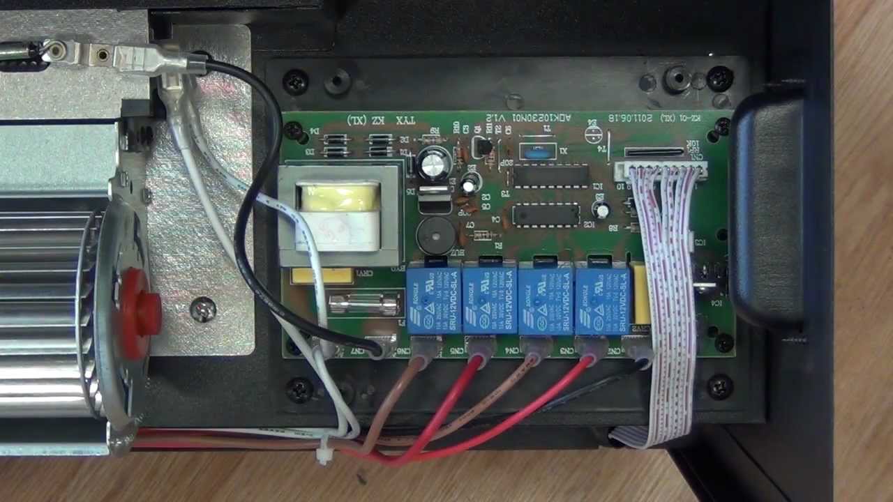 Electric Fireplace Insert - Circuit Board - YouTube