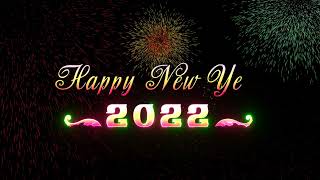 New Year Promo Black Mat Happy New Year Text 2022 Free Download