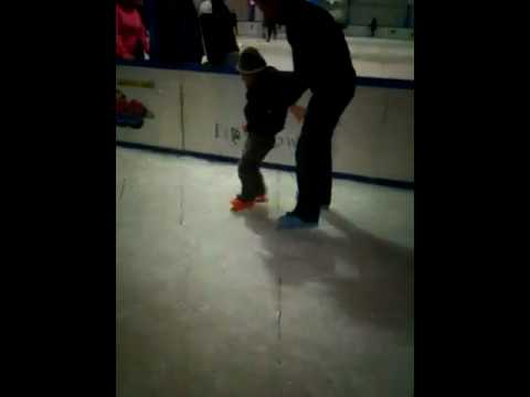 Sean Jr Attempting Ice Skating