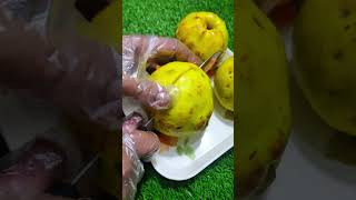 Quince Safarjal Fruit Cutting