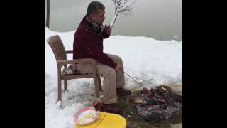 Odun Ateşinde Sucuk Şarap Keyfi