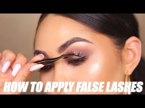 How To Apply False Lashes for Beginners | Roxette Arisa - YouTube