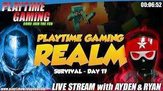 Minecraft Live - Survival Day 17 - Playtime with Ayden - Live Stream