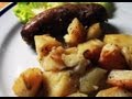 Salsicce e patate al forno