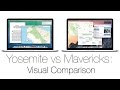Apple Yosemite vs Mavericks (10.10 vs 10.9) Mac OS X: Visual Comparison