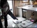 Diana demolishes her kitchen (part 2) for Sandy Ross Kitchens and Bathrooms Cumbernauld