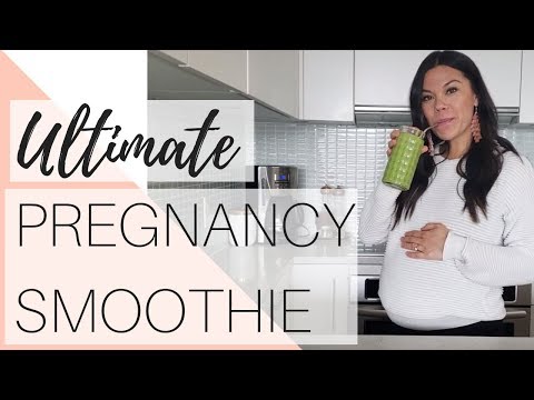PREGNANCY GREEN SMOOTHIE | THE ULTIMATE MORNING SICKNESS CURE - YouTube