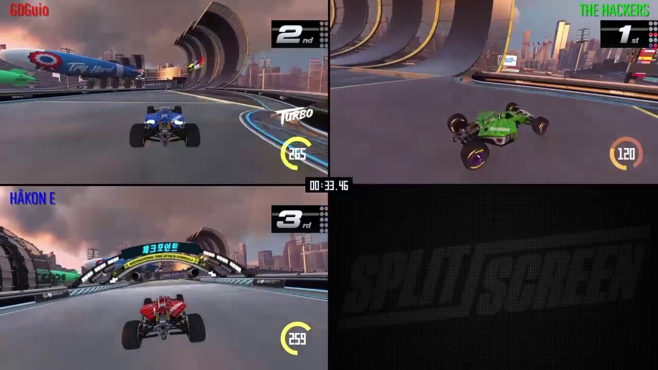 Quad split screen reverse girls compilation