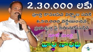 ప్రభుత్వం నిర్ణయించిన చదరపు అడుగు ధర దారుణం...! - మాజీ మంత్రి పార్ధ సారథి