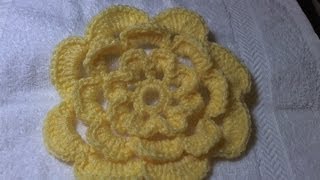 Easy Pretty Rose Flower Crochet