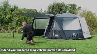Coleman® Octagon 8 Tent Front Extension - See how easy it can be pitched