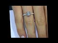 1 carat Cushion cut Diamond Engagement Ring Thin Band 1 carat Cushion cut Diamond Engagement Ring Thin Band