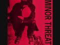Minor Threat, "Seeing Red"