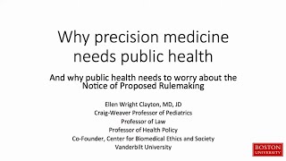Why Public Health is Critical in a Precision Medicine World
