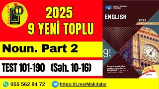 Di̇m 9-Cu Si̇ni̇f Yeni̇ Test Toplusu 2025 İngi̇li̇s Di̇li̇ Noun İsi̇m İzah Sual 101-190. Part 2.