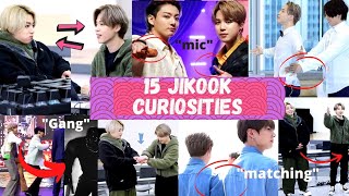 15 jikook curiosities - always matching