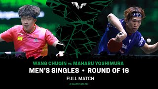 FULL MATCH | WANG Chuqin vs Maharu YOSHIMURA | MS R16 | #SaudiSmash 2024