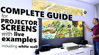 Choosing A Projector Screen Material - The Ultimate Guide