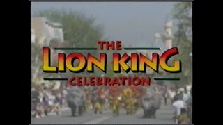 Disneyland Presents The Lion King Celebration Vhs1994