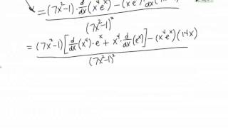 Quotient Rule Example: A harder rational function