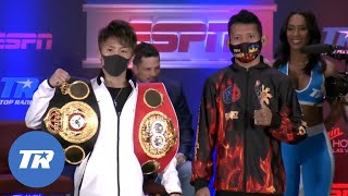 Naoya Inoue & Michael Dasmarinas Faceoff Before Unified World Title Fight Saturday on ESPN and ESPN+