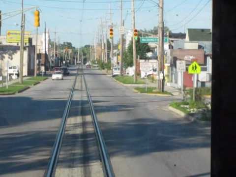 South Shore Line: Street Running in Michigan City Indiana