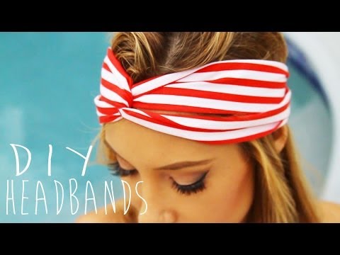 DIY Pin Up Style and Braided Headbands - YouTube