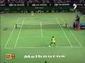 Maria Sharapova hits Serena Williams